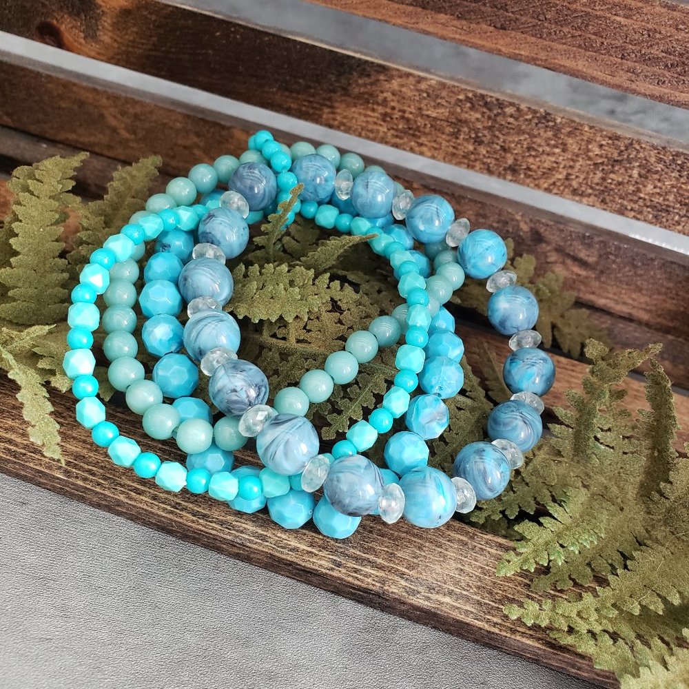 Avon Colorful Multi-Row Stretch Bracelet